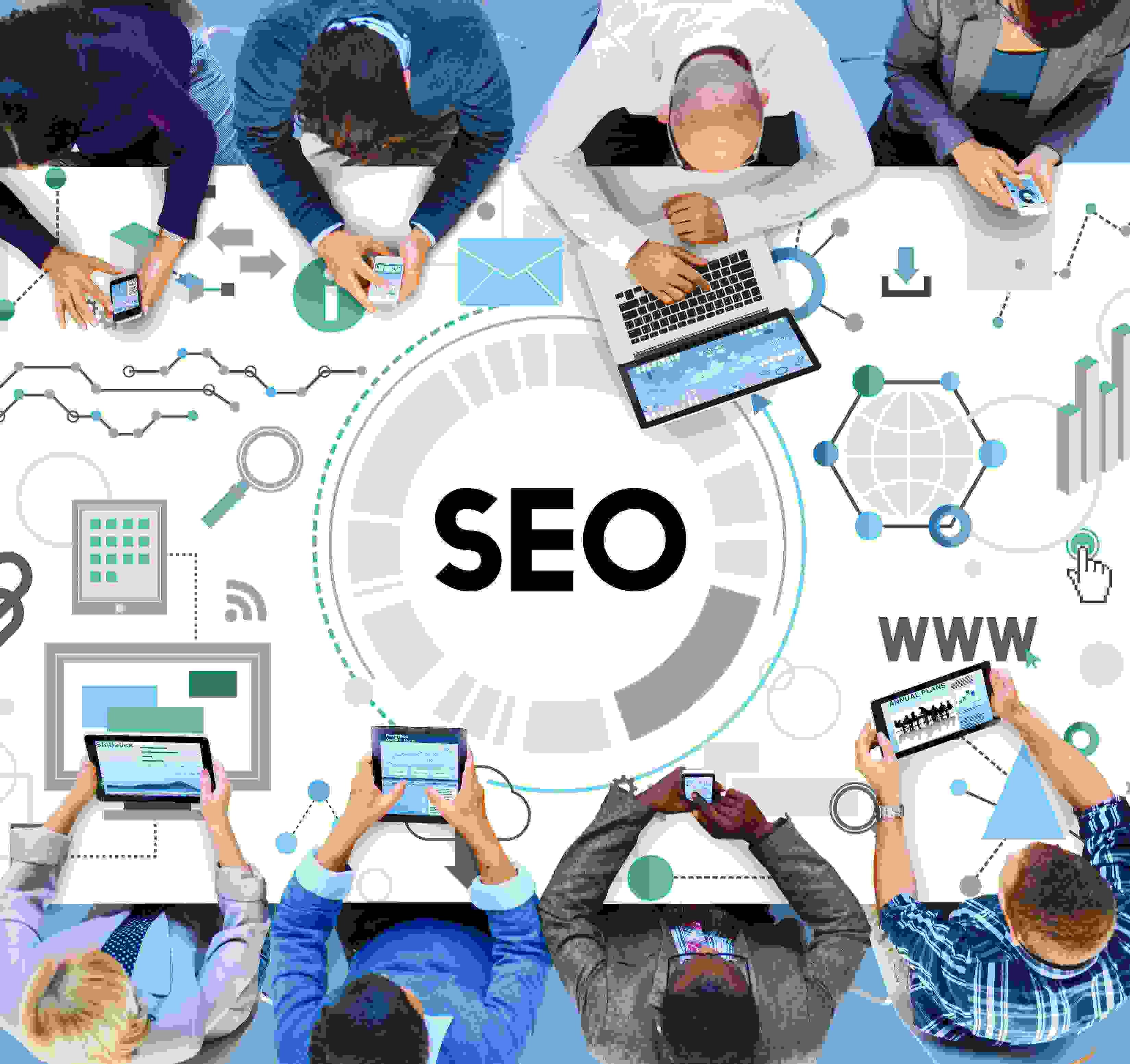 Businessman tracking their business performance after doing SEO for business.